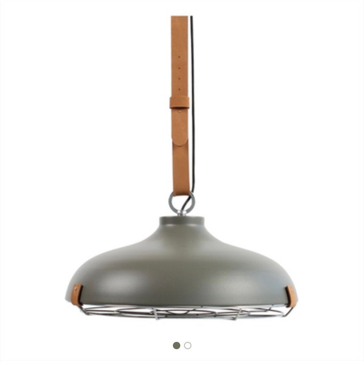 Vm design Cinto 51 Hanglamp Leder Metaal loods 5 - Grijs, Ophalen of Verzenden, Gebruikt, Metaal
