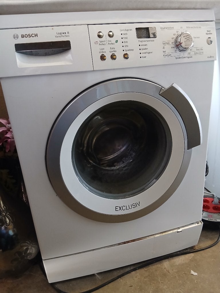 Stille Bosch Logixx 8 Wasmachine - Perfect Werkend, Ophalen, 1200 tot 1600 toeren, Gebruikt, 8 tot 10 kg