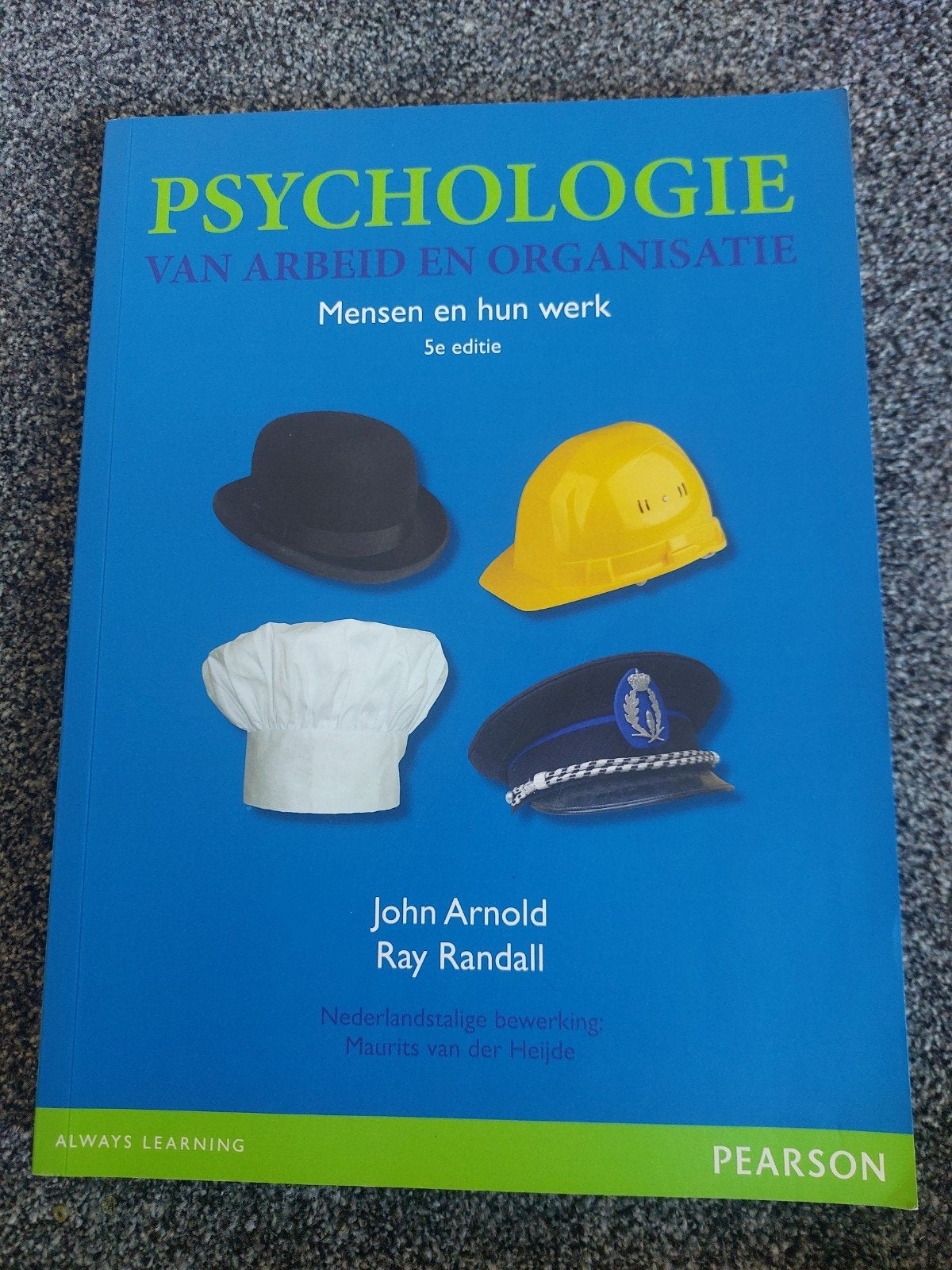 Psychologie van Arbeid en Organisatie - 5e editie, Zo goed als nieuw, John Arnold, Ray Randall, Gamma, HBO