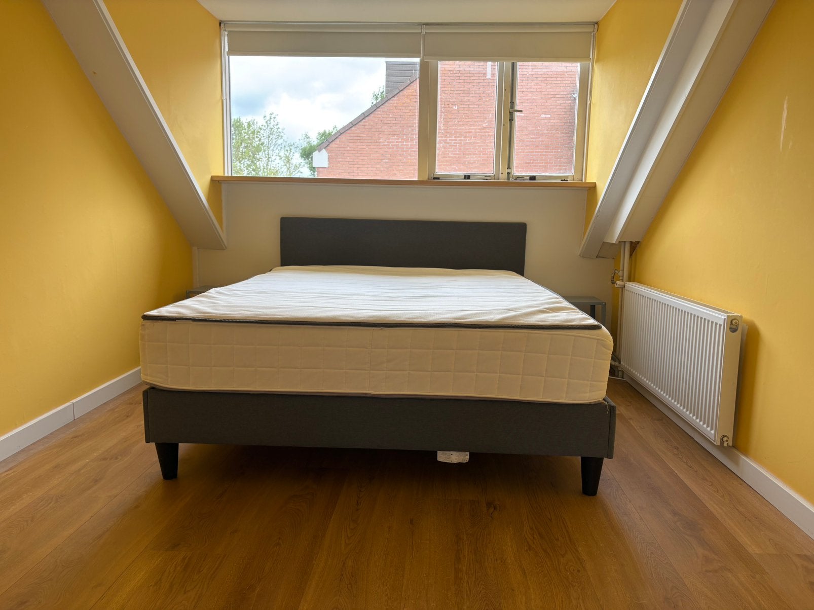 GRATIS IKEA Sabovik bed ledikant tweepersoons 160x200, Ophalen, Gebruikt, Tweepersoons, 200 cm