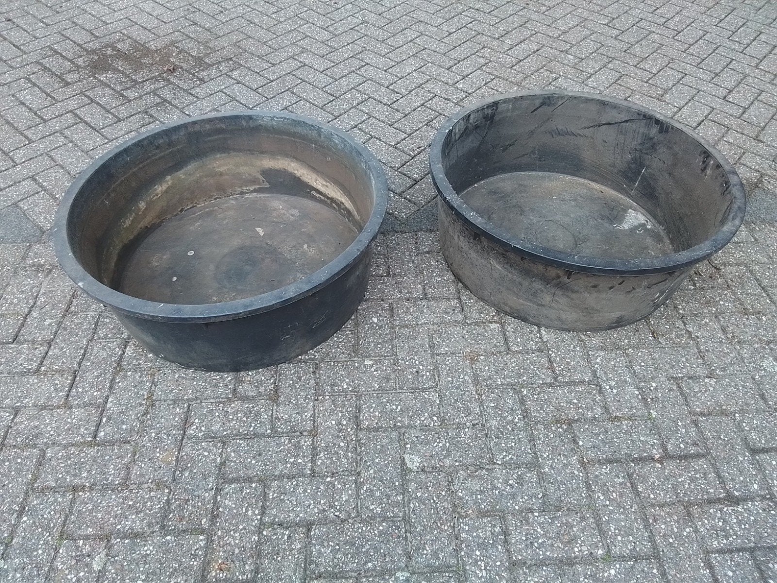 Plastic kuip, Ophalen, Kunststof, Gebruikt, Rond