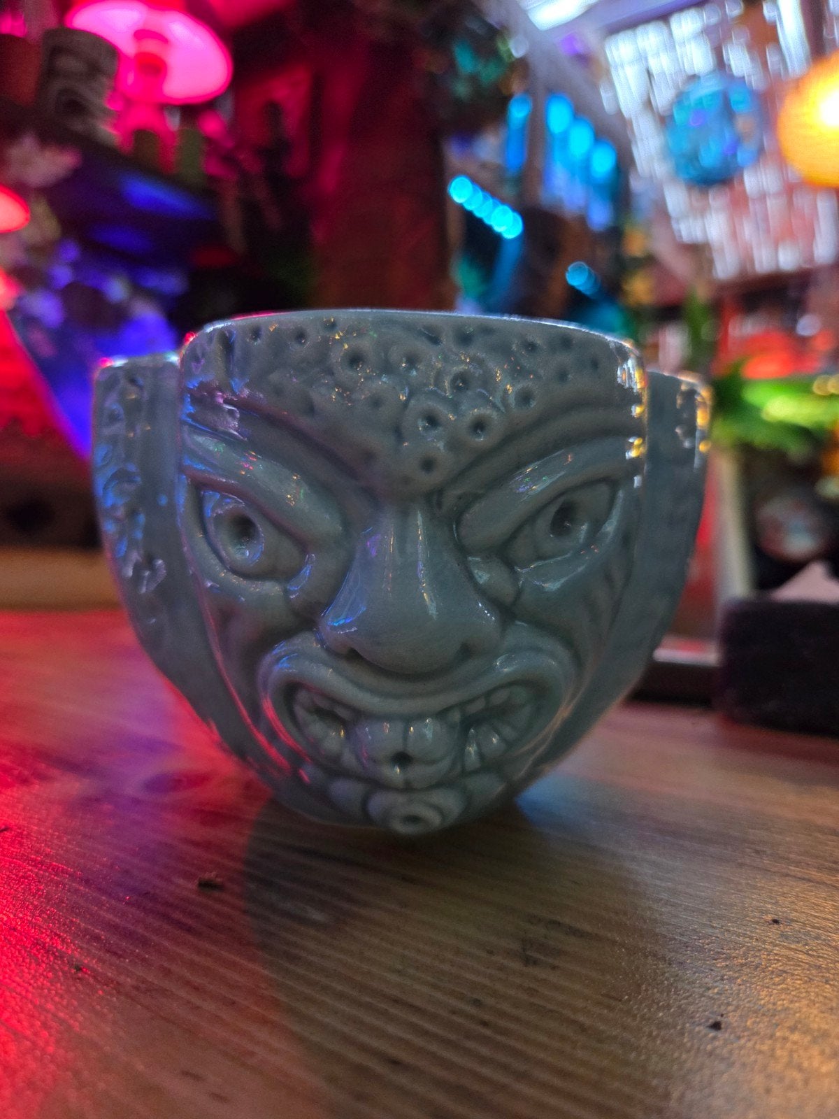 vintage tiki beker ,testament bowl ,tiki kom ,arte4, Ophalen of Verzenden, Overige typen