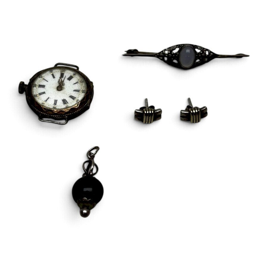 Lot zilveren sieraden, Antiek en Kunst, Ophalen of Verzenden, Zilver