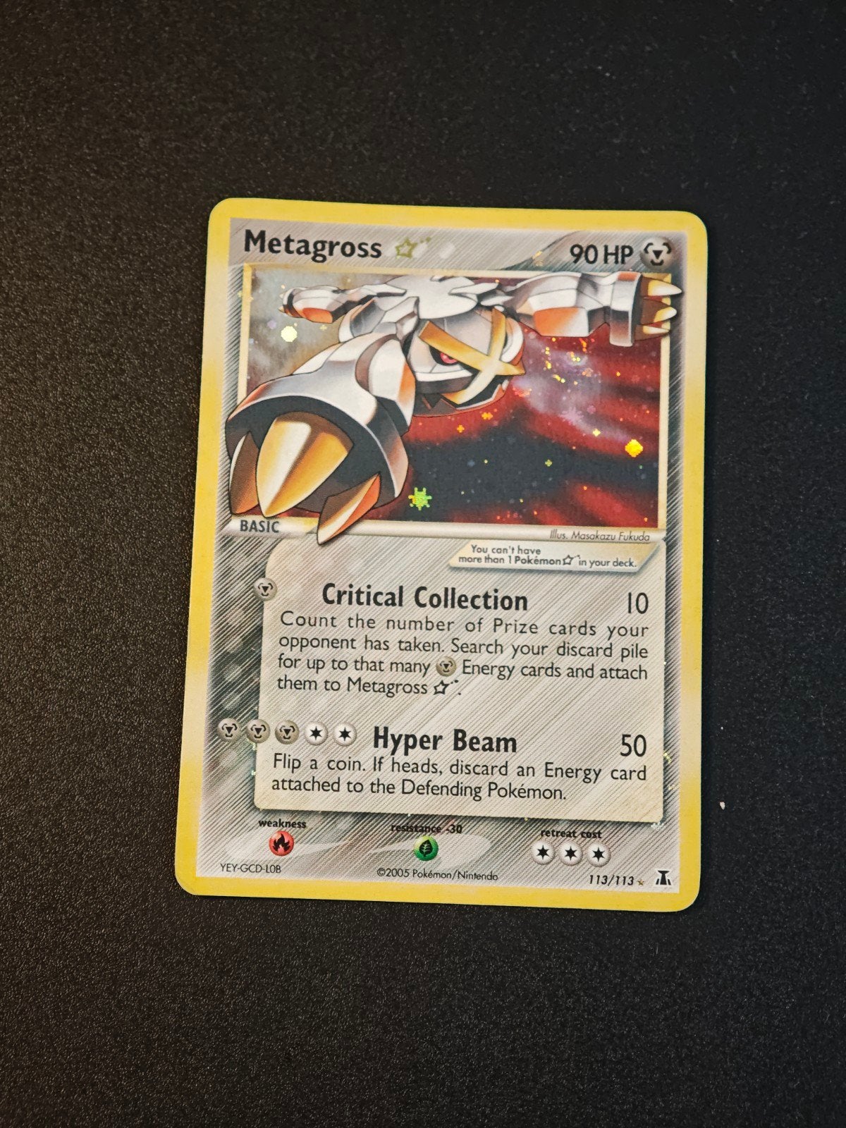 Metagross gold star, Hobby en Vrije tijd, Verzamelkaartspellen | Pokémon, Ophalen of Verzenden