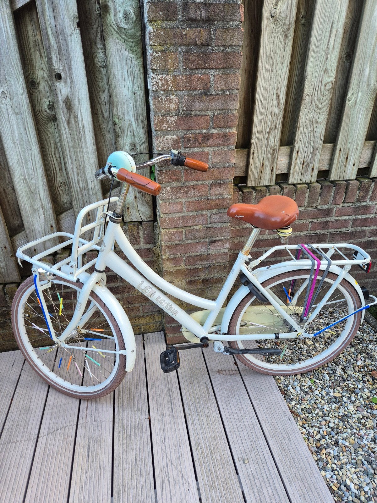 Meisjesfiets Cortina transporter 24 inch - Gebruikt, Fietsen en Brommers, Fietsen | Meisjes, Ophalen, Gebruikt, 24 inch, Cortina
