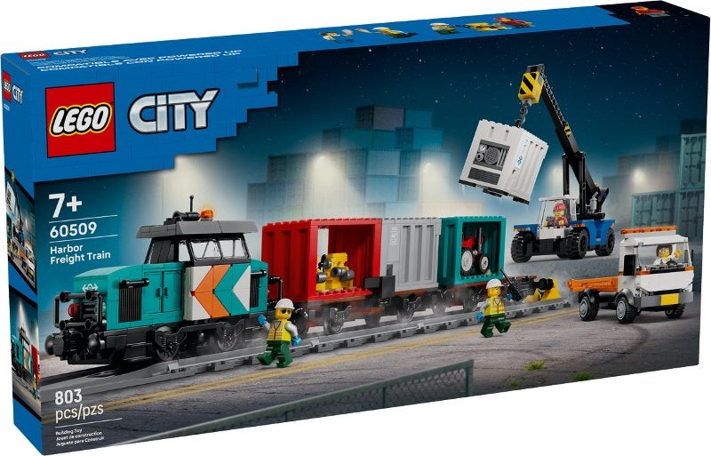 Lego City 60509 - Containertrein met kraan en vrachtwagen, City, Lego, Nieuw, Ophalen of Verzenden