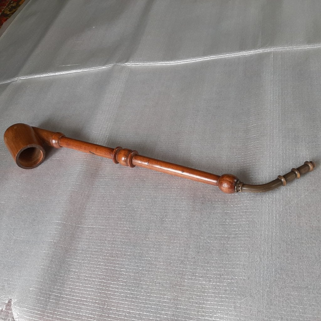 Antieke, houten lange pijp niet gebruikt, niet gemerkt, Ophalen, Gebruikt, (Water)pijp
