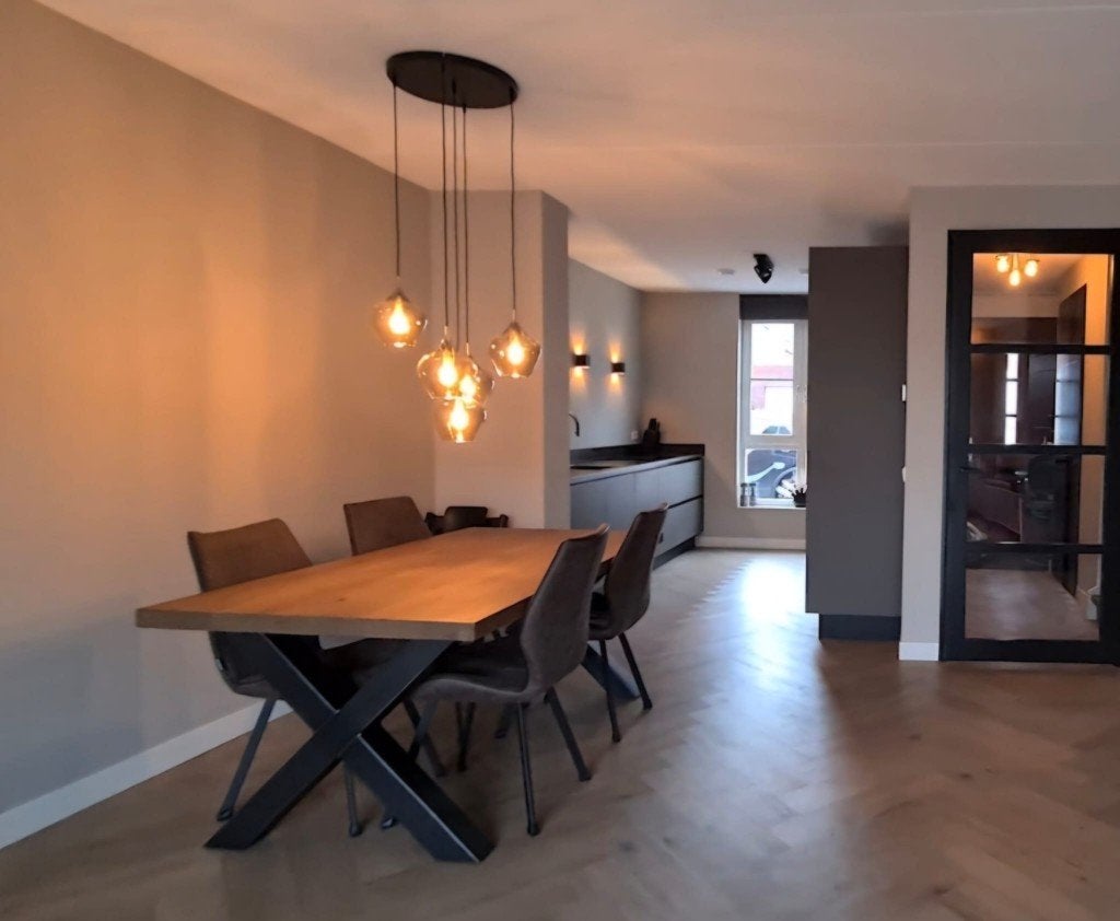 Hanglamp, Ophalen, Zo goed als nieuw, Glas, E27 (groot)