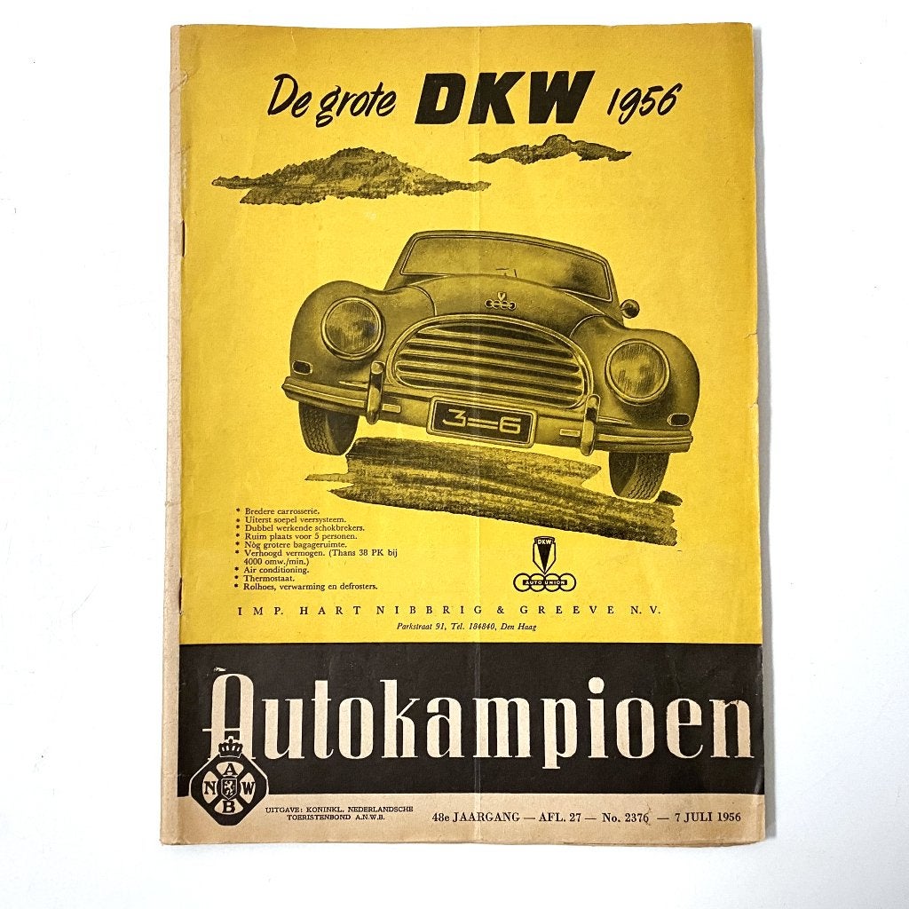 Autokampioen juli 1956, Verzenden, Gelezen, Algemeen