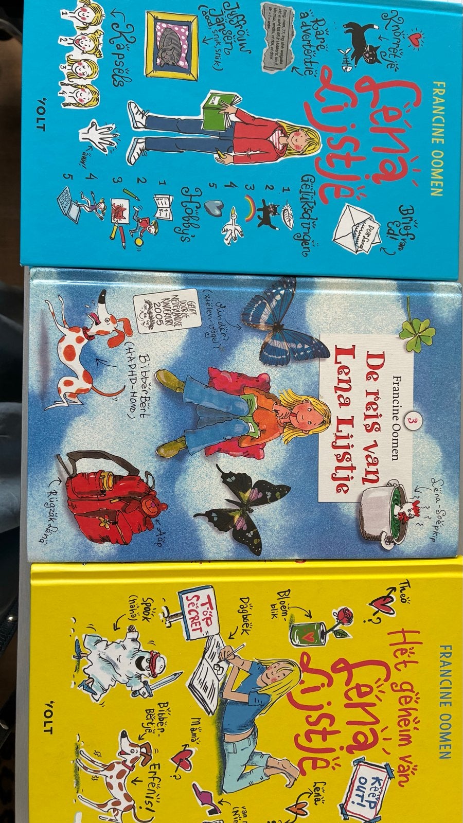 Lena Lijstje Boekenreeks - 3 delen van Francine Oomen, Ophalen, Gelezen, Fictie