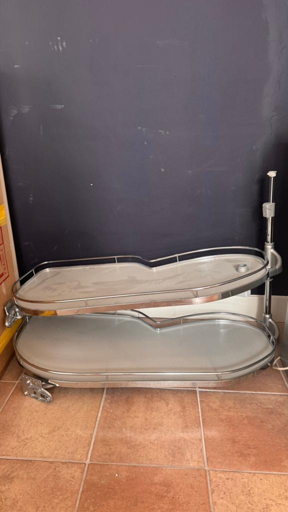 Keuken hoekkast Le Mans systeem, Ophalen, Gebruikt, 100 tot 150 cm, 50 tot 100 cm