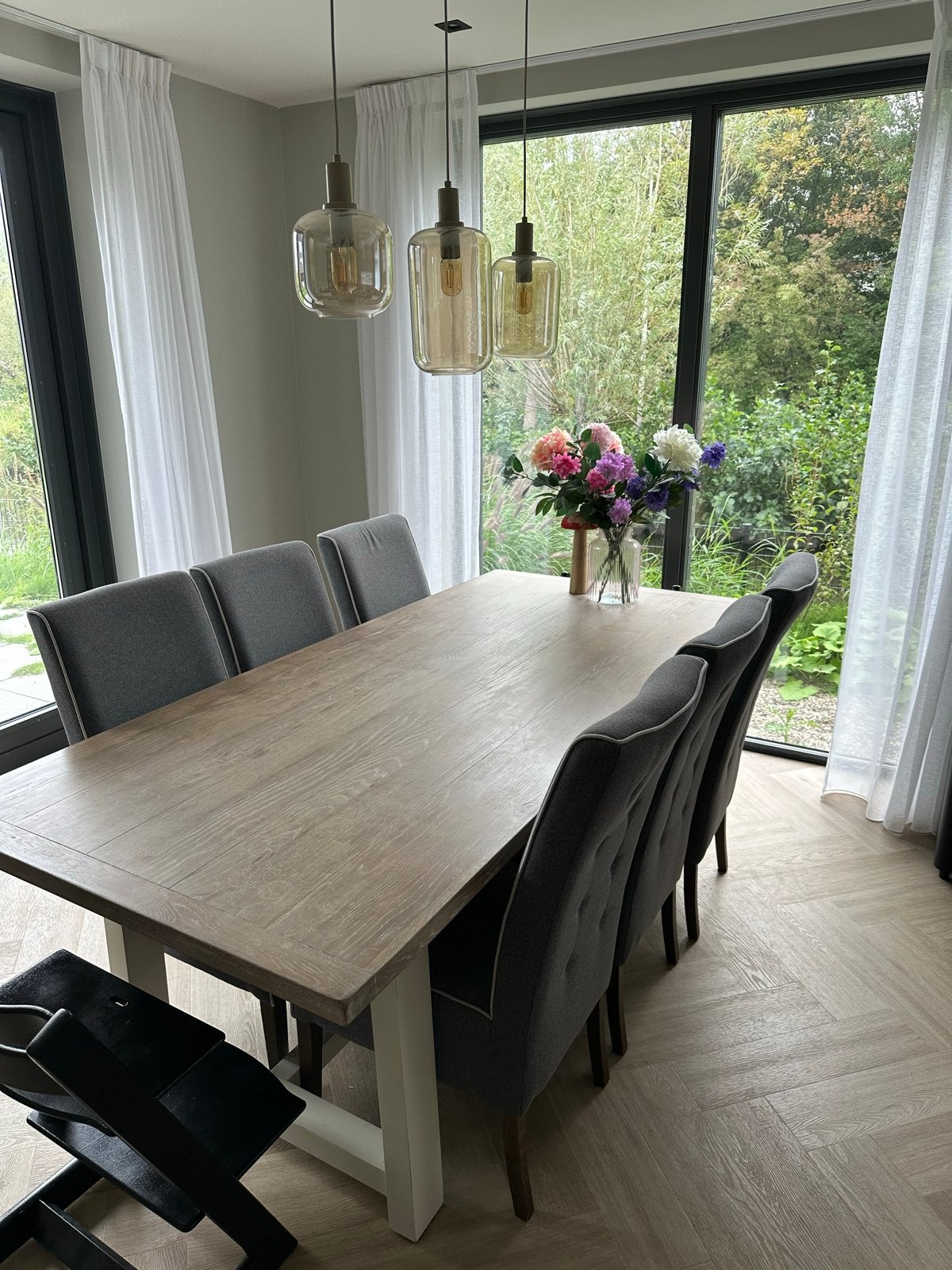 6 Stijlvolle eettafelstoelen - Zo goed als nieuw, Ophalen, Zo goed als nieuw