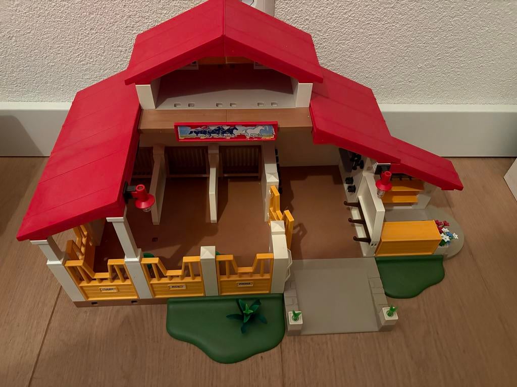 Playmobil Manege 4190 - Zo goed als compleet met extra's, Kinderen en Baby's, Speelgoed | Playmobil, Ophalen of Verzenden, Gebruikt