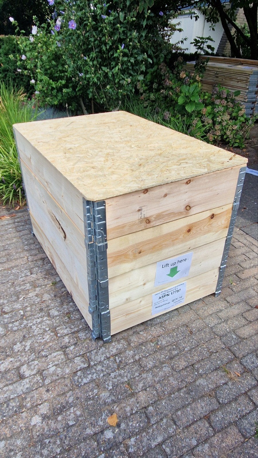 Nieuwe palletrand deksels 120x80cm, Doe-het-zelf en Verbouw, Kratten en Dozen, Ophalen, 100 cm of meer, 60 cm of meer, Overige typen