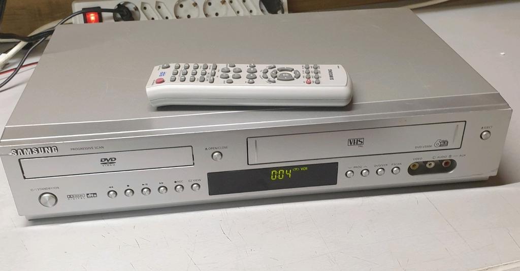 Samsung dvd-5500 6 kops videorecorder + afstandsbediening, Ophalen of Verzenden