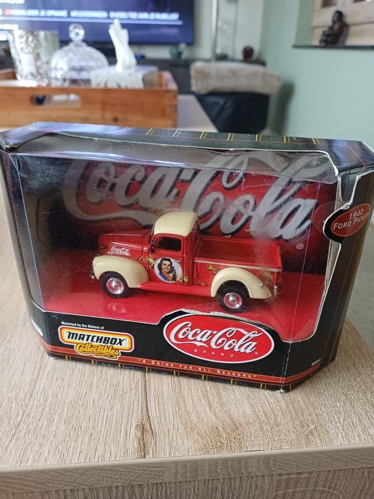 Matchbox Coca Cola 1940 Ford Pick-up in doos, Ophalen of Verzenden