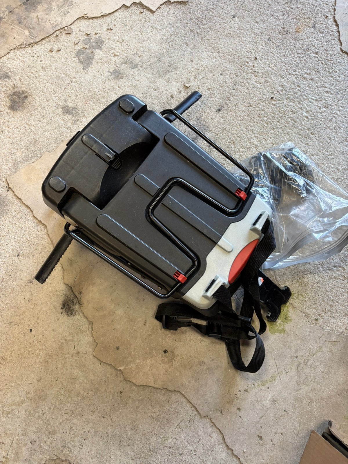 Bobike junior fietszitje, Ophalen, Zo goed als nieuw, Achterzitje, Voetsteuntjes