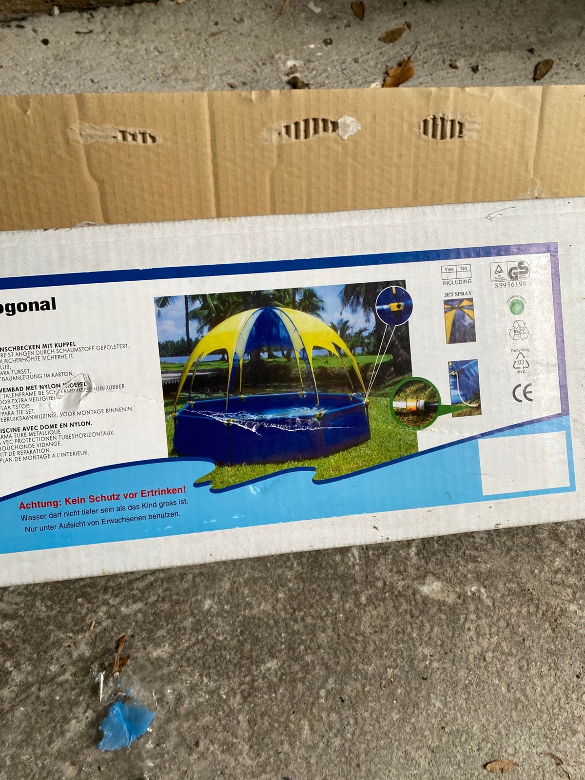 Zwembadje, Tuin en Terras, Zwembad-toebehoren, Ophalen, Zo goed als nieuw