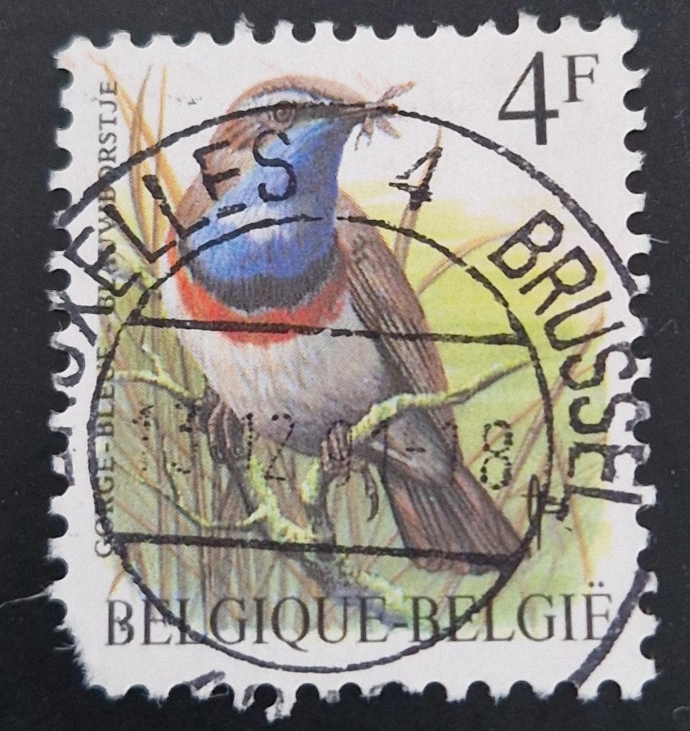 België 1989 - OBP 2321 - Buzin Vogel Blauwborstje, Frankeerzegel, Ophalen of Verzenden, Gestempeld, Gestempeld