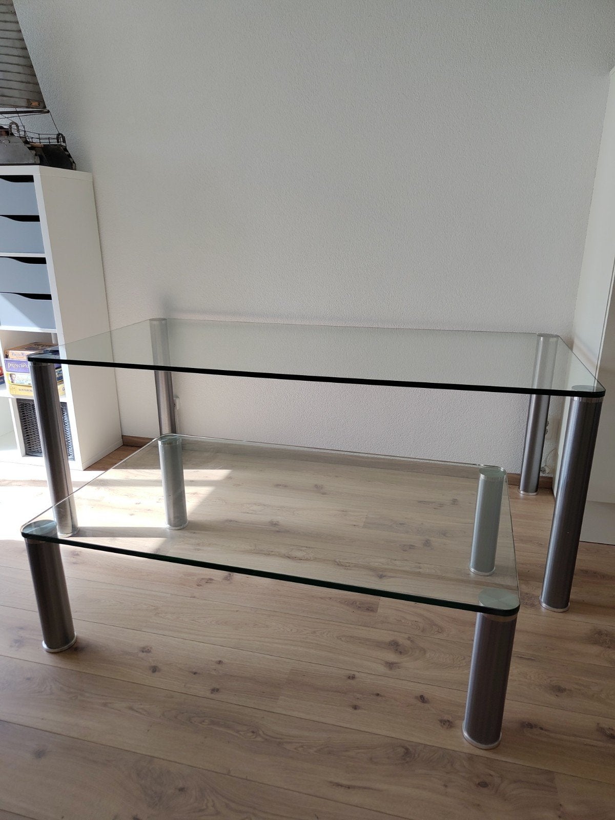 Moderne zware glazen tafels, Huis en Inrichting, Ophalen, Rechthoekig, 50 tot 100 cm