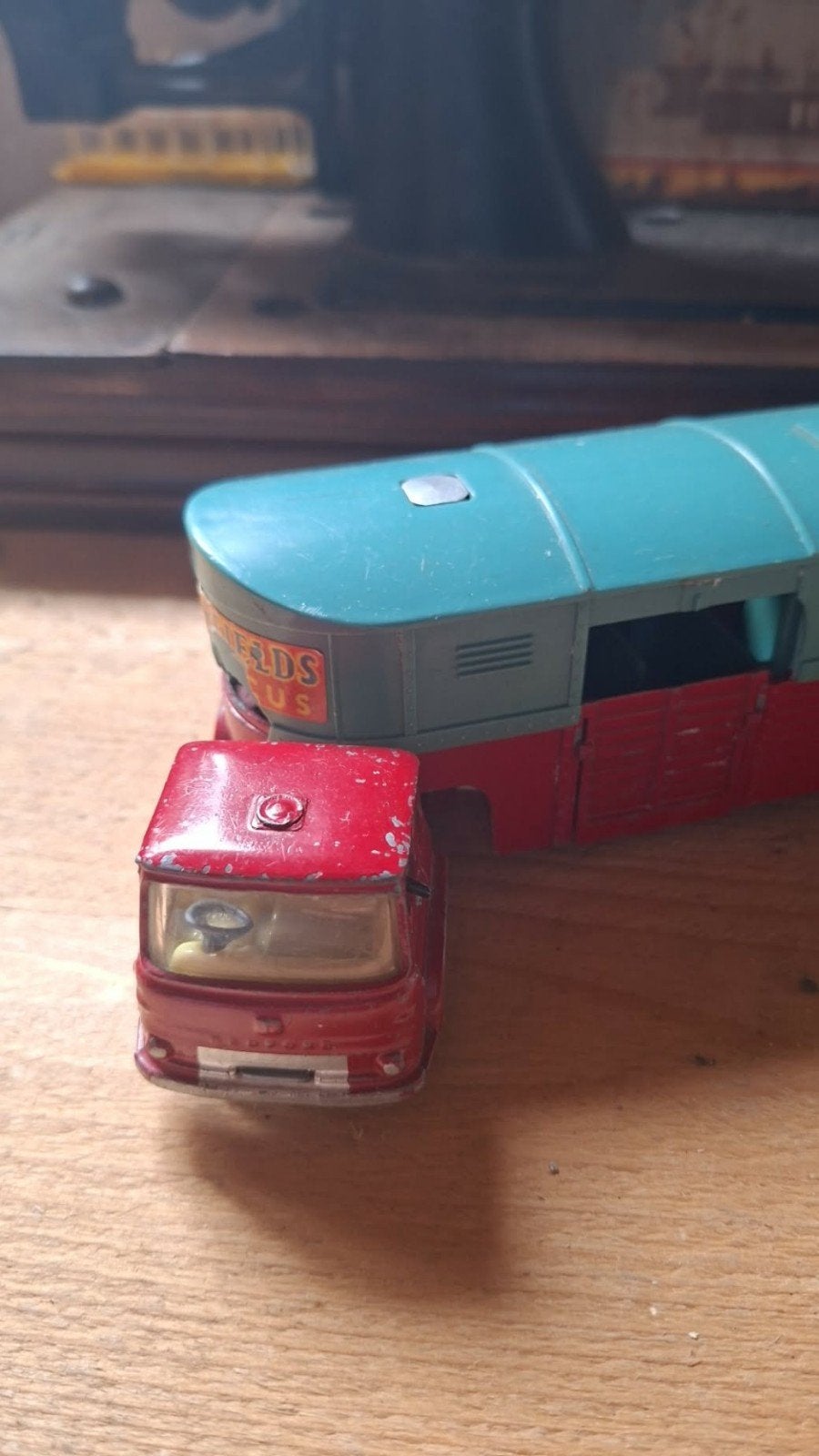 Vintage Corgi Major Toys Gelede Paardentrailer, Ophalen of Verzenden, Gebruikt