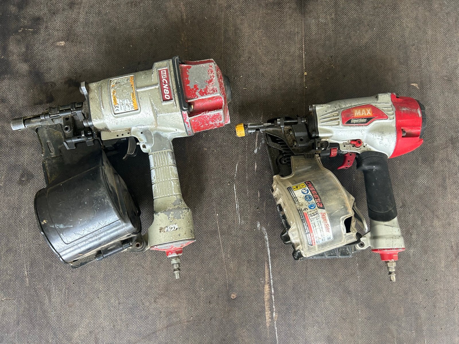 MAX CN80 en MAX CN565S2 Spijkerpistolen, Ophalen, Gebruikt