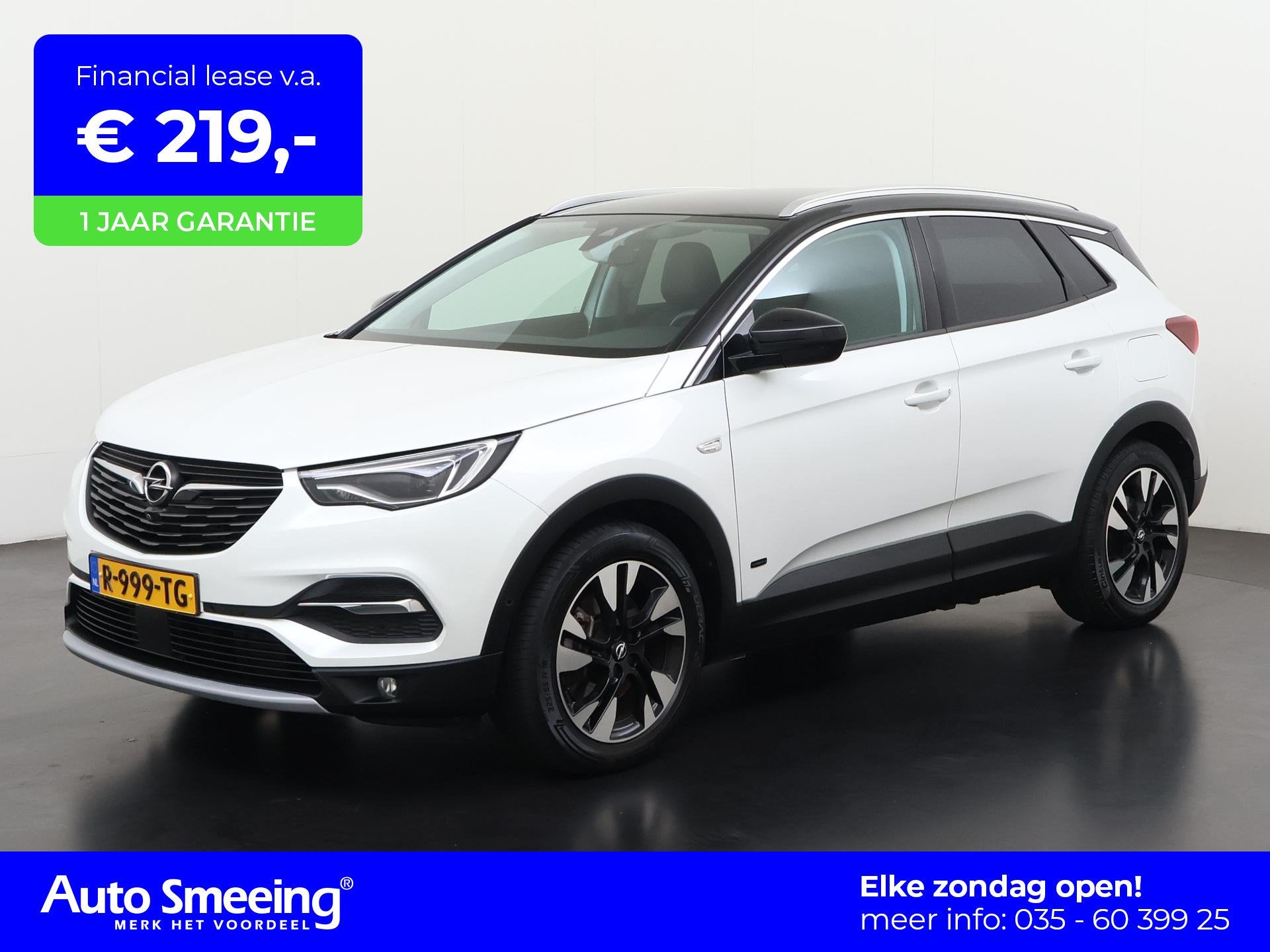 Opel Grandland 1.6 Turbo Hybrid4 Ultimate | Trekhaak | 360°, Auto's, Opel, 12 maanden, Euro 6, 4 cilinders, Wit