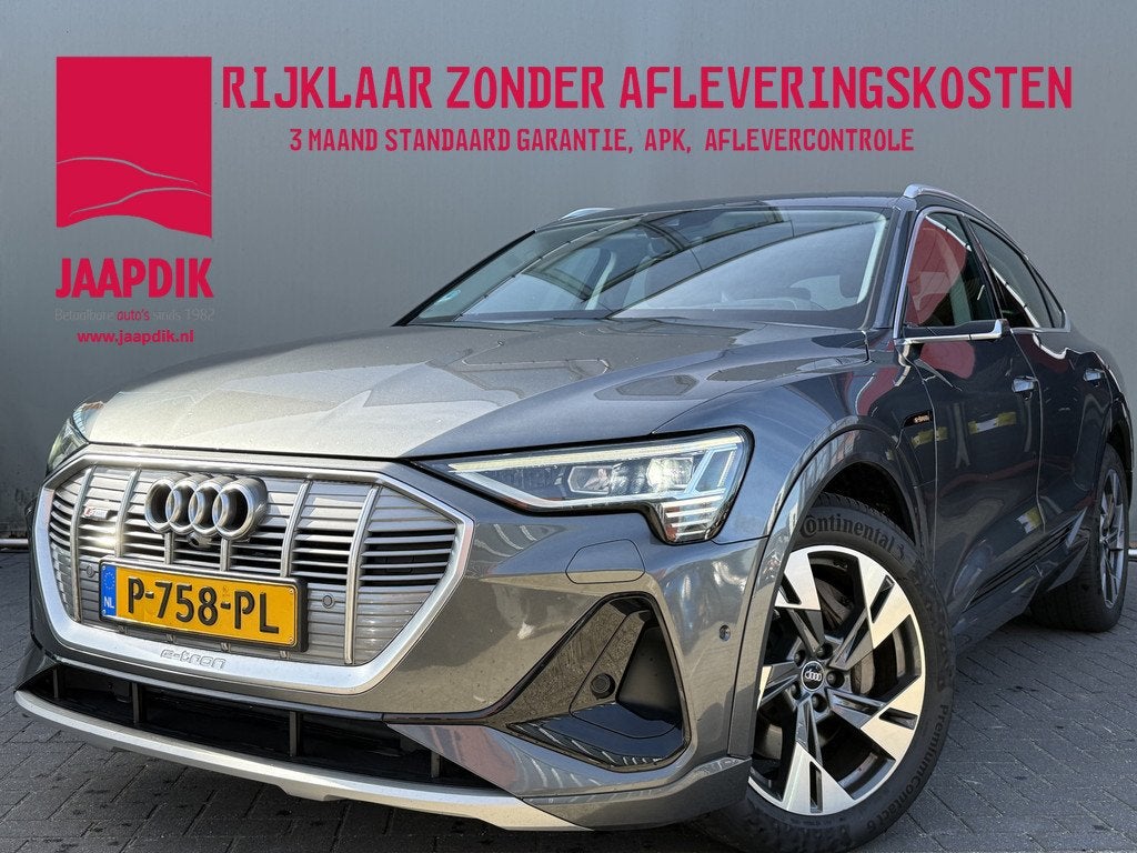 Audi e-tron Sportback BWJ 2021 55 quattro408 PK edition 95 k, Automaat, Huisgarantie, 95 kWh, Met garantie (alle)