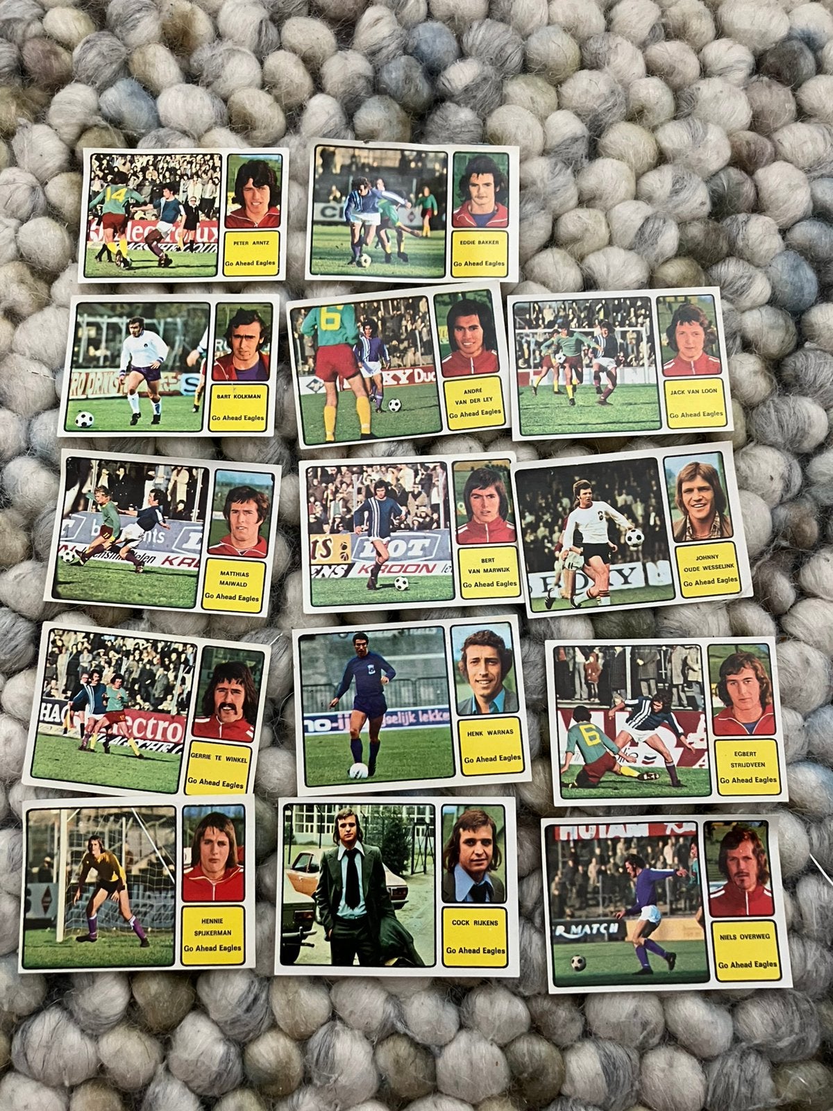 Go Ahead eagles panini vanderhout 1974-1975, Ophalen of Verzenden, Gebruikt, Overige binnenlandse clubs, Poster, Plaatje of Sticker