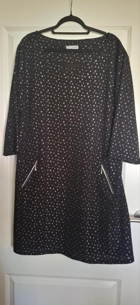 Magna jurk maat 56/58, Verzenden, Jurk, Zwart, Magna