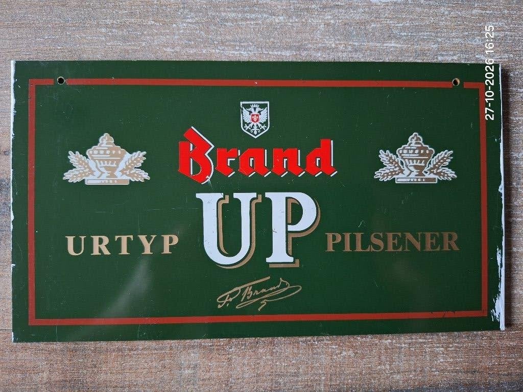 Brand bier promo borden 5 stuks, Ophalen of Verzenden, Gebruikt, Reclamebord