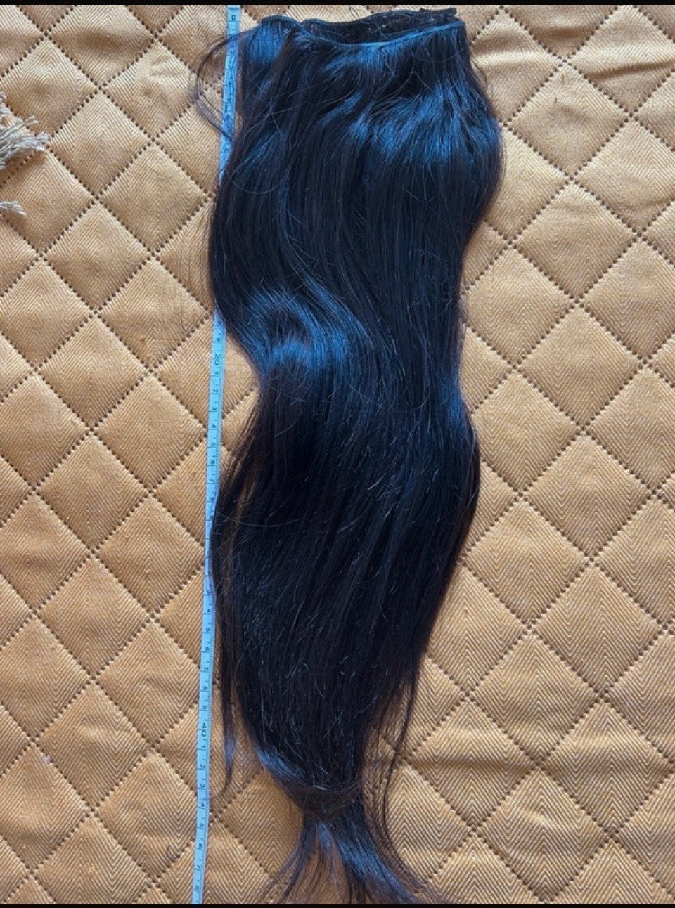 100% human hair - wave - dark brown - 127 gram, Sieraden, Tassen en Uiterlijk, Uiterlijk | Haarverzorging, Ophalen of Verzenden