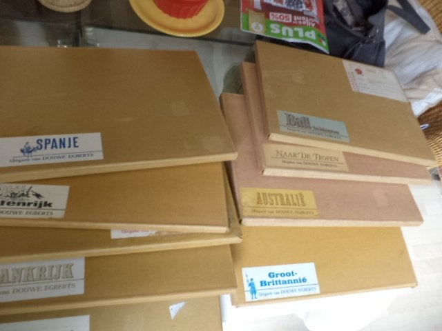 7 plaatjesalbums LANDEN in originele DOUWE EGBERTS verpakkin, Boeken, Ophalen of Verzenden, Zo goed als nieuw, Europa