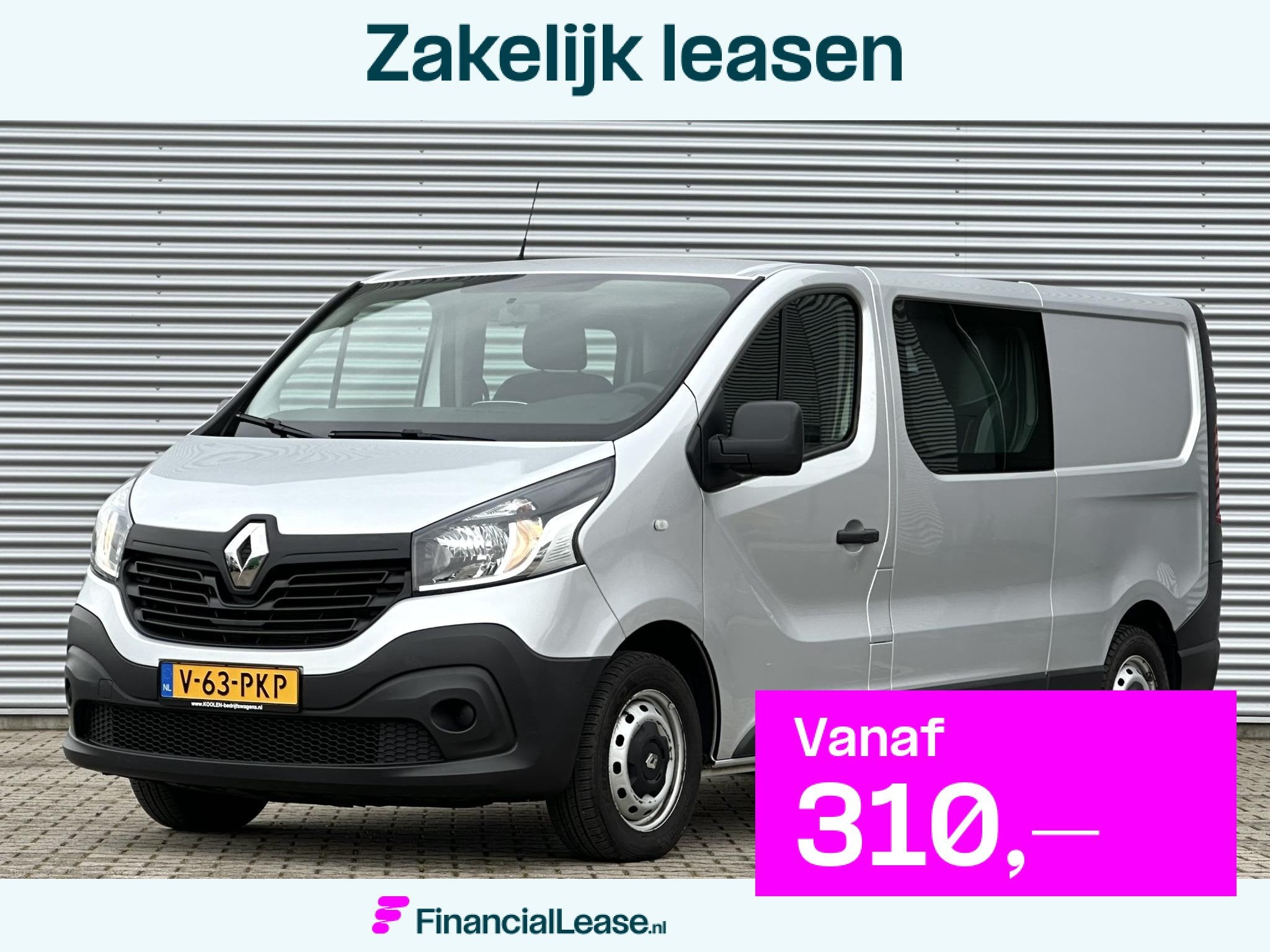 Renault Trafic 1.6 dCi L2 DC Dubbele cabine MARGE btw vrij, Voorwielaandrijving, Gebruikt, Euro 6, 2000 kg
