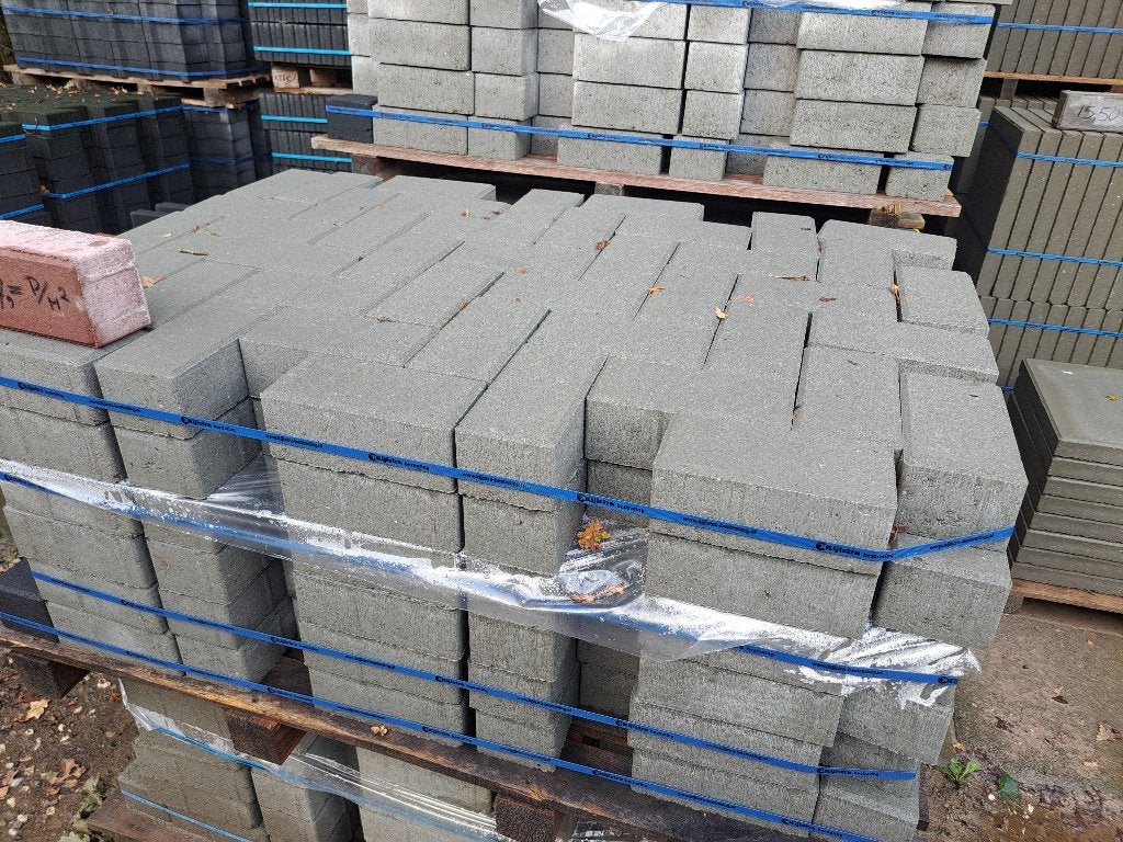 Betonklinkers 8cm grijs  erfverharding opritstenen, Klinkers, Nieuw, Ophalen of Verzenden, 10 m² of meer