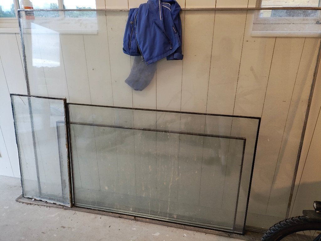 Thermopane glas 3 stuks, Doe-het-zelf en Verbouw, Glas en Ramen, Ophalen, Gevelraam of Ruit, Gebruikt, Minder dan 80 cm