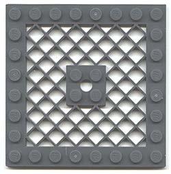 Lego modified plaatjes met grill 8x8 donkerblauw grijs 4st, Kinderen en Baby's, Speelgoed | Duplo en Lego, Gebruikt, Lego, Losse stenen