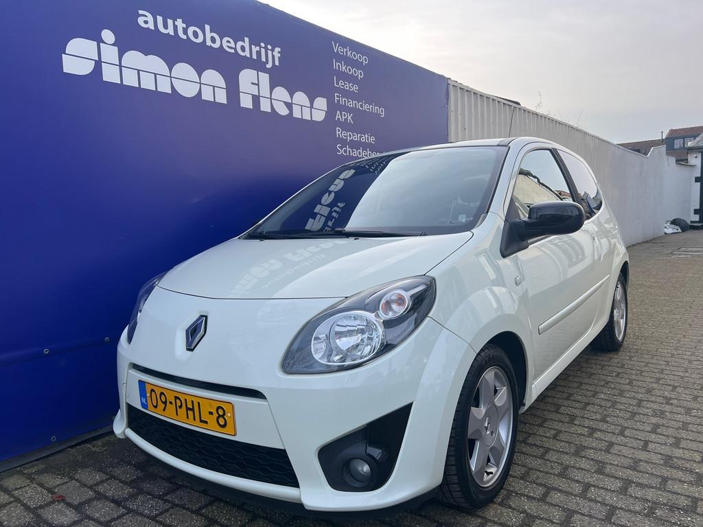Renault Twingo 1.2-16V Dynamique*Electrisch panorama dak*, Auto's, Renault, Gebruikt, Zwart, 4 cilinders, Wit