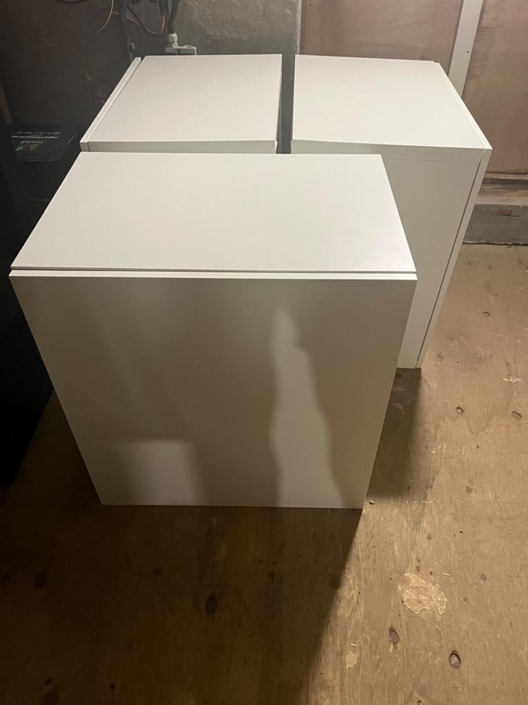 Ikea Besta wand | dressoirkast | wit, Ophalen, 150 tot 200 cm, 25 tot 50 cm, Gebruikt