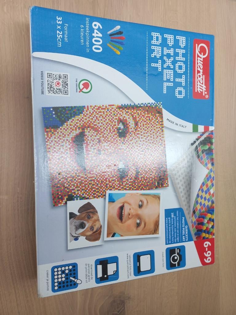 Quercetti Photo Pixel Art Knutselset - Maak je eigen portret, Ophalen, Nieuw, Knutselwerk