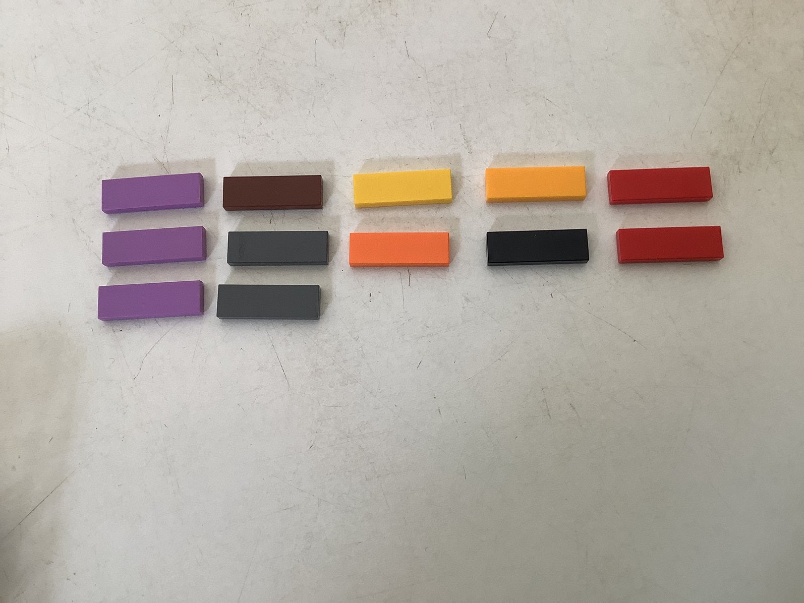 Lego tegel 1x3, Ophalen of Verzenden, Gebruikt, Losse stenen, Lego