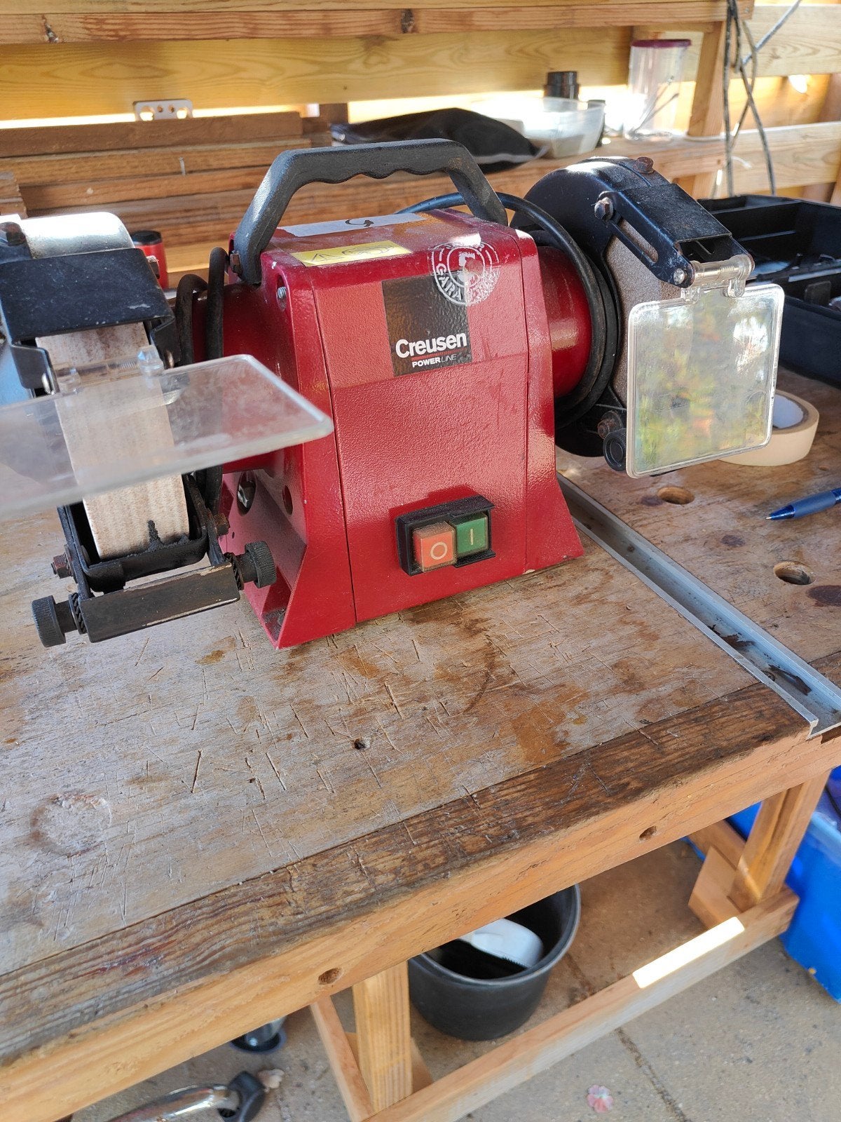 Creusen Slijpmachine PowerLine - Gebruikt, Ophalen, Gebruikt, Werkbankslijpmachine