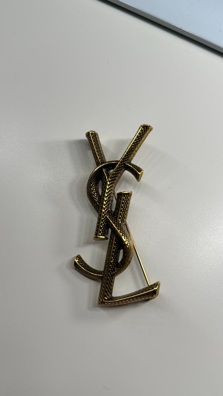 YSL broche, Verzenden, Zo goed als nieuw, Goud, Overige materialen