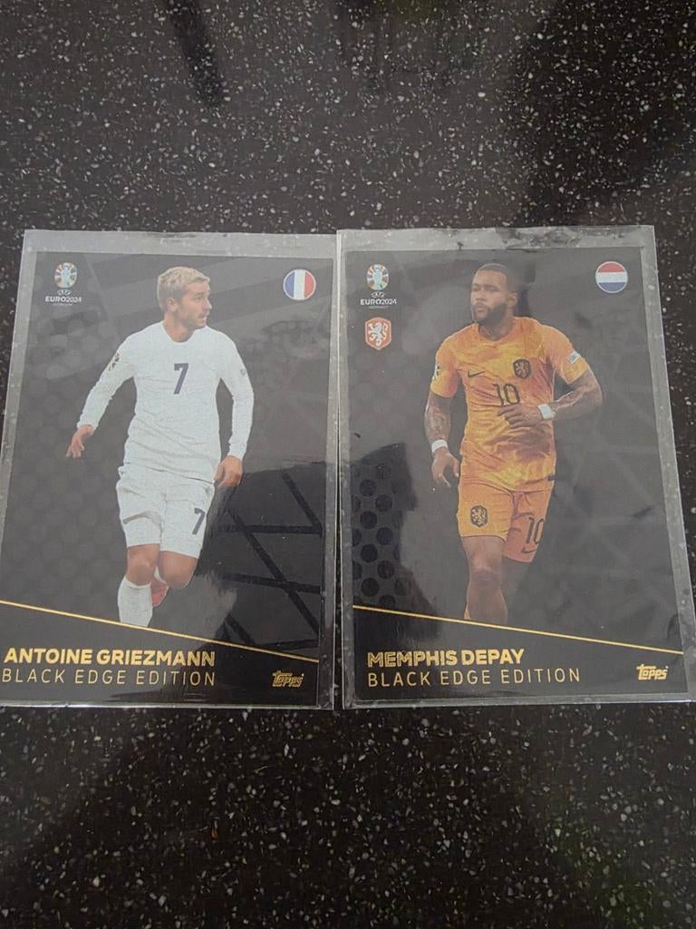 Topps match attax eufa euro 2024 Black Edge Editions, Hobby en Vrije tijd, Ophalen of Verzenden, Zo goed als nieuw, Meerdere plaatjes