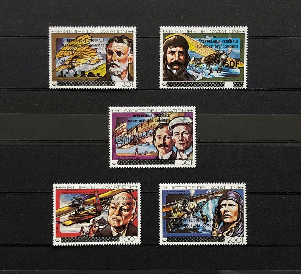 Comoren 1979 Postfris Luchtvaartpioniers Vliegtuigen, Ophalen of Verzenden, Postfris, Vliegtuigen