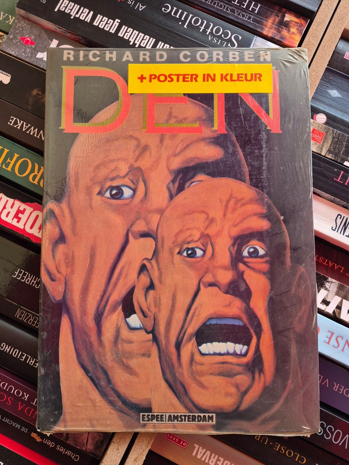 Richard Corben - Den (met poster) - Nieuw in plastic 1982, Boeken, Eén stripboek, Ophalen of Verzenden, Nieuw, Richard Corben