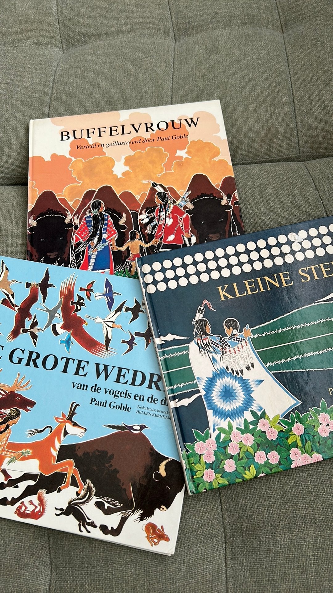 3 vintage prentenboeken Native American verhalen Paul Goble, Boeken, Ophalen of Verzenden, Gelezen, Prentenboek