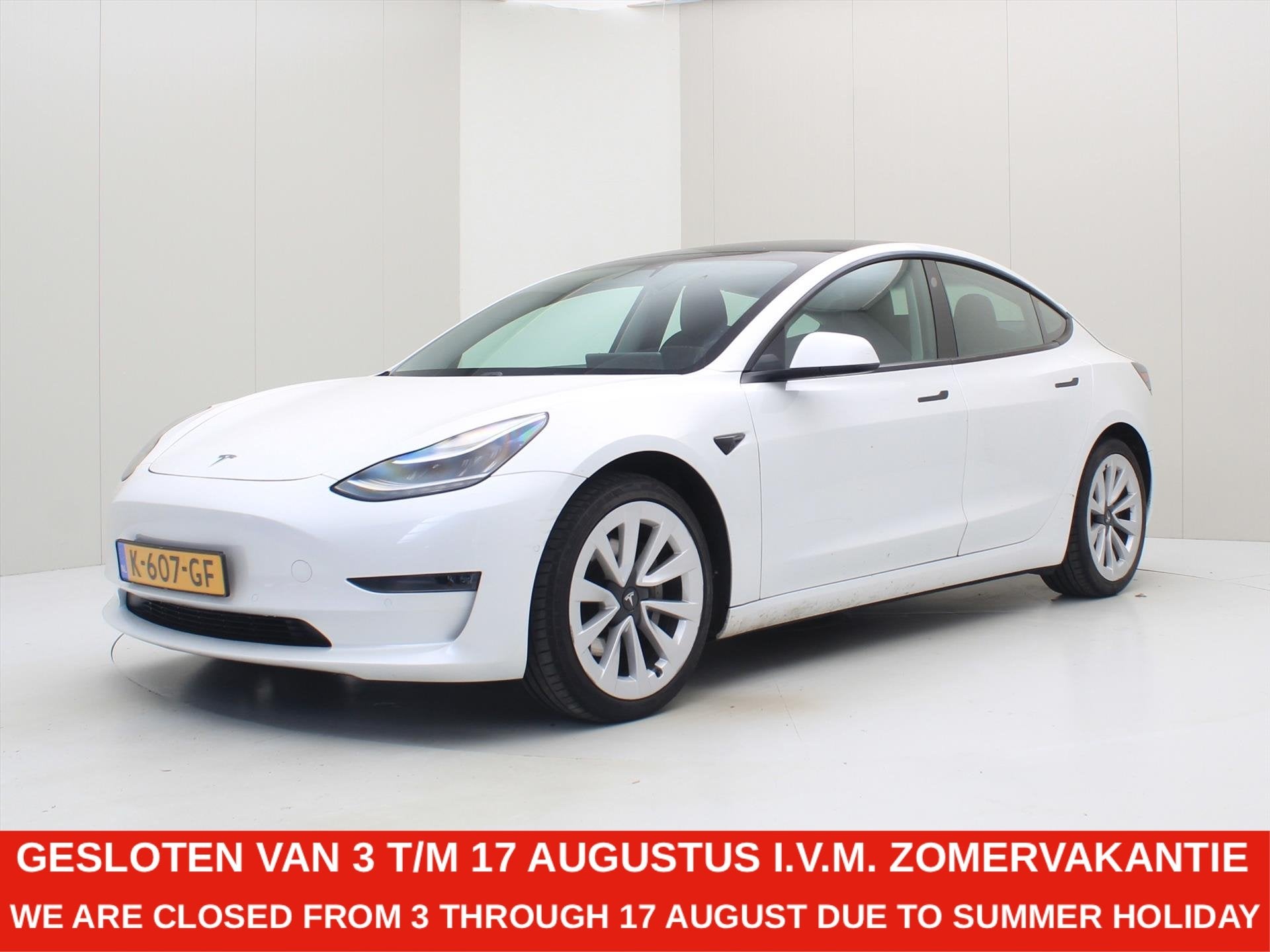 Tesla Model 3 Long-Range AWD 351pk 75 kWh 91.8% SoH FACELIFT, Automaat, Gebruikt, Zwart, Wit