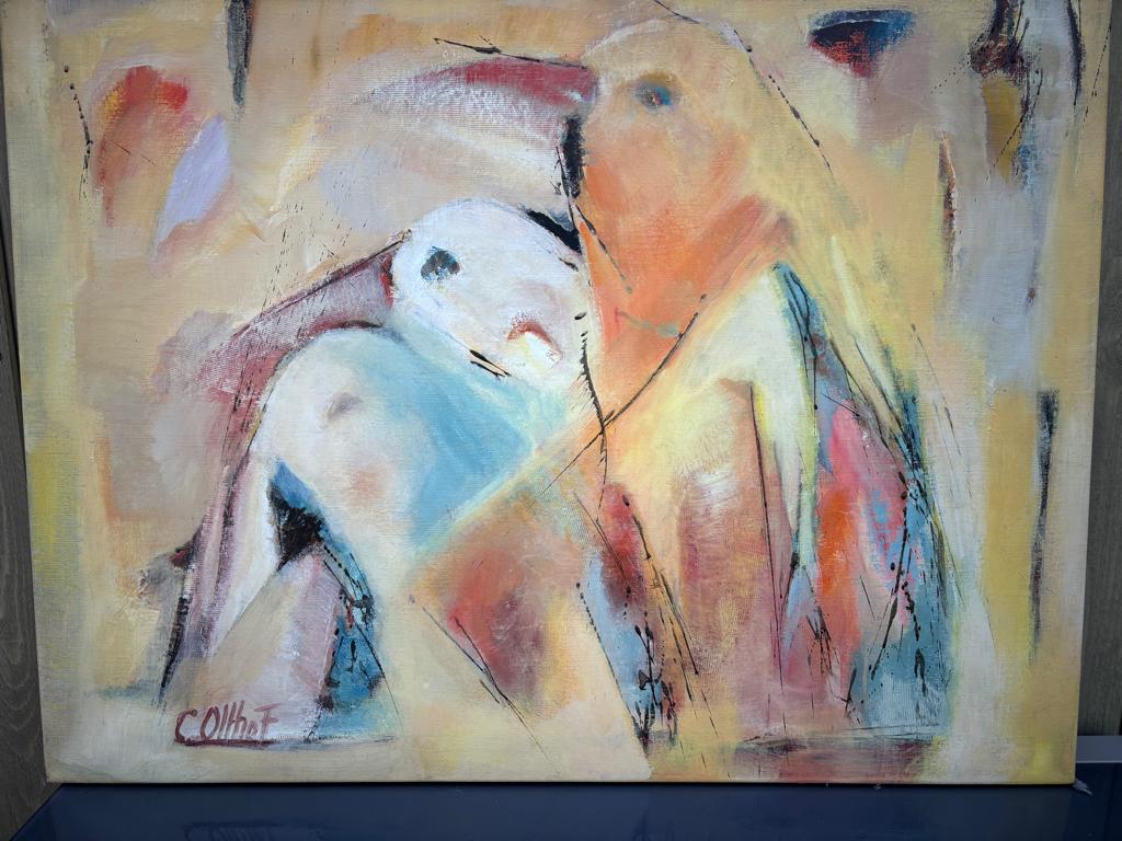 Corrie Olthof, Magisch Abstract Realisme, Vogels, Ophalen