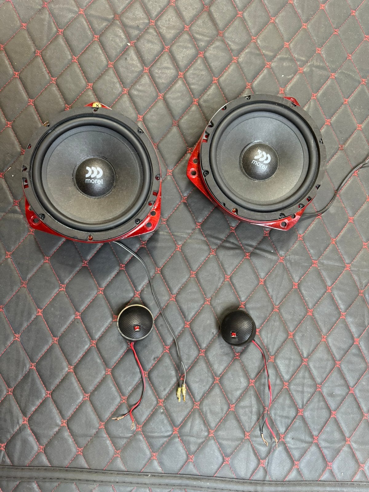 Morel Maximus speakerset + tweeters + Subaru speaker ringen, Ophalen of Verzenden, Zo goed als nieuw